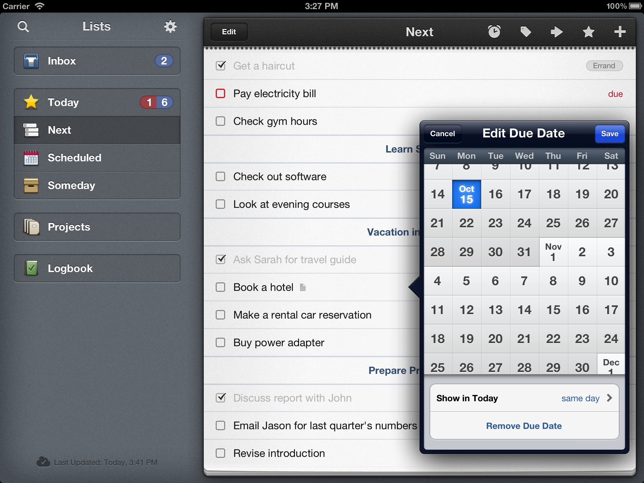 Screenshot Things iPad