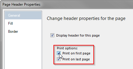 RDLC - Header Properties - Print on first page